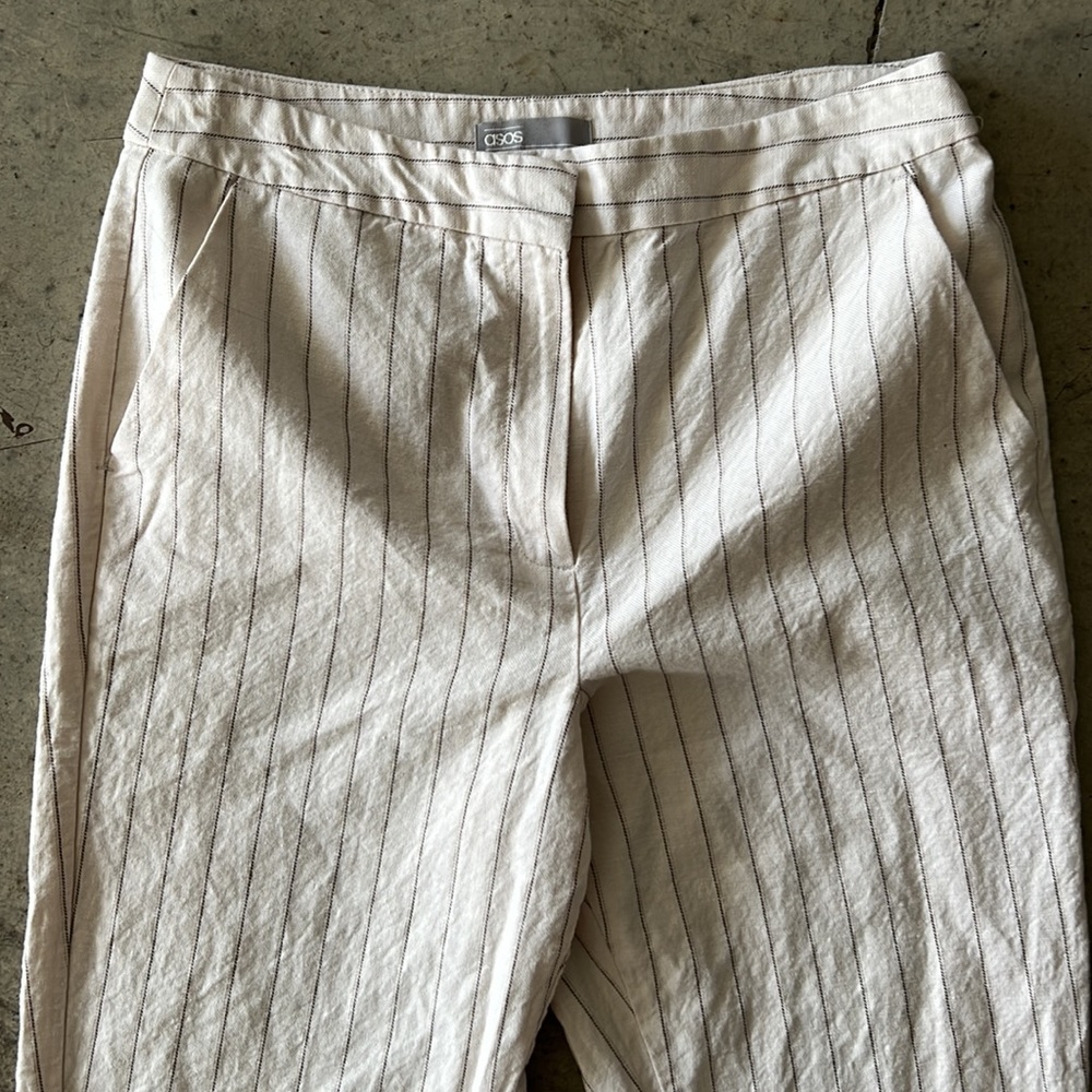 Linen stripped pants - Picture 4 of 4